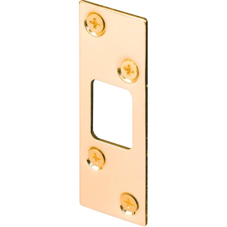 Prime-Line Prime-Line 3.6 in. H X 1.3 in. L Brass-Plated Brass Steel Security Strike E 2235